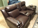 Southern Motion leather sofa