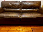 Beautiful chocolate brown Couch / Sofa in good condition!