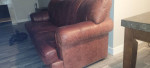 Free Delivery! Classy Red Leather Sofa Couch