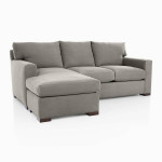 Crate & Barrel Axis 3-Seat Reversible Chaise Sofa