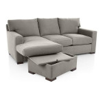 Crate & Barrel Axis 3-Seat Reversible Chaise Sofa