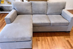 Crate & Barrel Axis 3-Seat Reversible Chaise Sofa