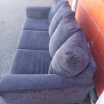 Grey Microfiber Couch / Sofa