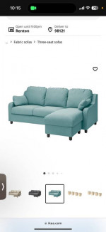 IKEA Vinliden Sofa with Chaise