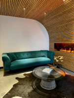 Velvet sofa