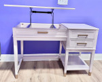 Light Purple Makeup Vanity Lift Top Desk