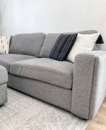 Ashleys Furniture Sectional Sofa With Ottoman