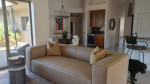 Like new Custom Leather Bonham Sofa