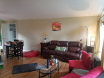 Leather 3 seater sofa recliner
