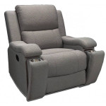 Manilla POWER reclining sofa, Leather Gel, cup holders, IN STOCK