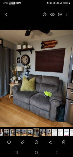Sofa AND loveseat electric RECLINERS w/ phone charging outlets!