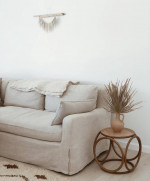 Restoration Hardware Cloud Linen Sofa