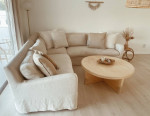 Restoration Hardware Cloud Linen Sofa
