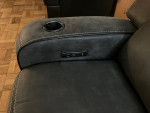 Matteus Fabric Power Reclining Sofa with Drop down table