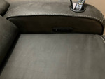 Matteus Fabric Power Reclining Sofa with Drop down table