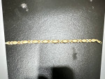 0K Yellow Gold 7mm solid Hugs & Kisses XO Bracelet 7.00 " NICE