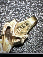0K Yellow Gold 7mm solid Hugs & Kisses XO Bracelet 7.00 " NICE
