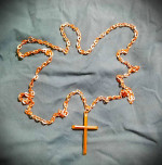 Fashion Jewelry gold tone cross pendant necklace long chain valentine'