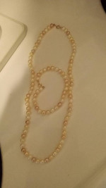 3PC PEARL SET 14K GOLD CLASP