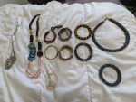 Mixed Lot Costume Jewelry Some Broken For Parts Arts Crafts