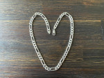 Silver 20" Figaro Chain Necklace 9mm Wide 49 Grams