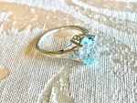 Gorgeous Brand New Sky Blue Topaz Ring - Size 6