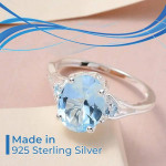 Gorgeous Brand New Sky Blue Topaz Ring - Size 6