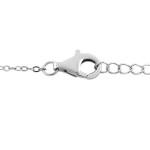 Multi Beryl Station Bracelet in Rhodium Over Sterling Silver (7.5-9.0)
