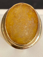 14 K gold Amber man’s ring