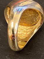 14 K gold Amber man’s ring