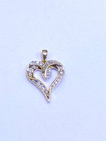 Diamond heart pendant