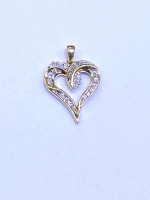 Diamond heart pendant