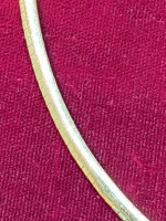 Gold Omega necklace and Diamond slide
