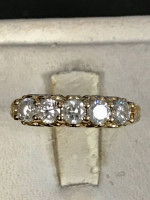 14 K gold CZ band