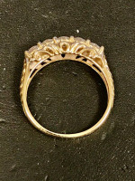 14 K gold CZ band