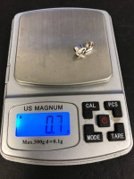 White gold heart shape diamond pendant