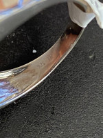 Diamond silver man’s ring