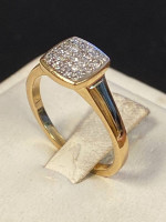 Diamond lady’s gold ring