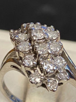 White gold diamond ring