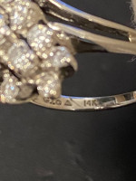 White gold diamond ring