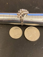 White gold diamond ring