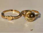 10k and 14k gold kids rings
