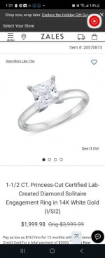 14k white gold 3ct diamonds wedding right