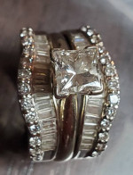 14k white gold 3ct diamonds wedding right
