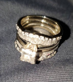14k white gold 3ct diamonds wedding right