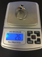 White  gold ring