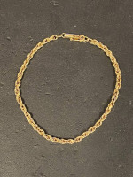 10 K gold rope bracelet