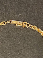 10 K gold rope bracelet