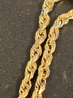 10 K gold rope bracelet