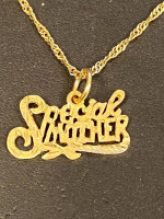 Gold special mother necklace